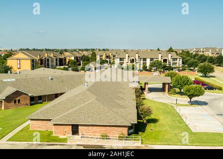 Wohnquartier und Häuser in Dallas Fort Worth, Texas, USA. Stockfoto