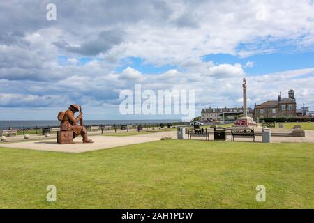 'Tommy' Statue auf Vorland, Seaham, County Durham, England, Vereinigtes Königreich Stockfoto