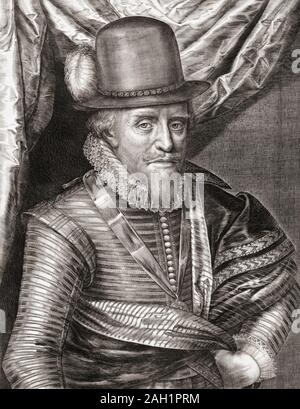 Maurice von Orange, 1567 - 1625. Stadthalter aller Provinzen der niederländischen Republik mit Ausnahme von Friesland. Stockfoto