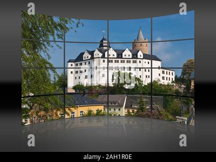 Wildeck Schloss ist ein ehemaliges Jagdschloss, Zschopau, Erzgebirgskreis, Sachsen, Deutschland, Europa Stockfoto