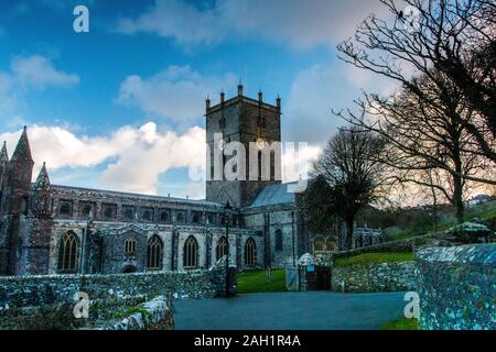 Die Kathedrale von St Davids Tyddewi Pembrokeshire Coast National Park Stockfoto