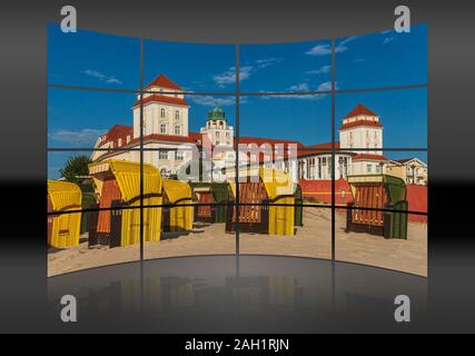 Das Kurhaus Binz wurde 1890 eröffnet. Heute ist es ein Luxushotel an der Ostsee, Binz, Insel Rügen, Mecklenburg-Vorpommern, Deutschland, Europa Stockfoto