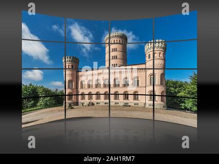 Das Jagdschloss Granitz, wurde zwischen 1838 und 1846 erbaut, Insel Rügen, Grafschaft Vorpommern-Ruegen, Mecklenburg-Vorpommern, Deutschland, Europa Stockfoto