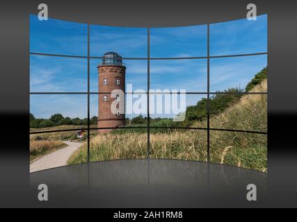 Die ehemaligen Marinepeilturm wurde 1927 erbaut, Kap Arkona, Insel Rügen, Grafschaft Vorpommern-Ruegen, Mecklenburg-Vorpommern, Deutschland, Europa Stockfoto