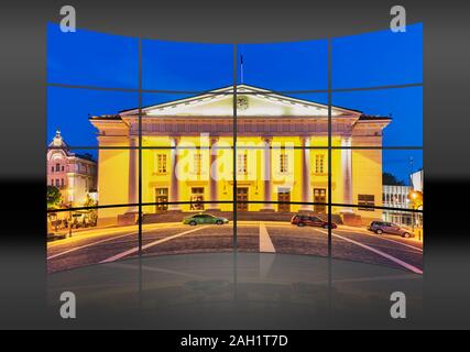 Das Rathaus von Vilnius ist in der Altstadt von Vilnius, Litauen, Baltikum, Europa Stockfoto