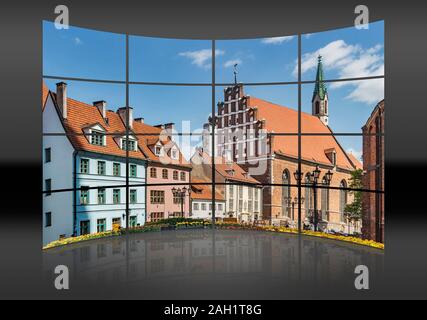 St. Johns Kirche (Sv. Jaņa baznica) liegt in der Altstadt von Riga entfernt. Die Kirche wurde zum ersten Mal im Jahre 1213 erwähnt, Riga, Lettland, Baltikum, Europa Stockfoto