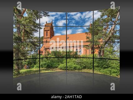 Die evangelische Kirche in Nida wurde im gotischen Stil im Jahre 1888, Nidden, Nida, Neringa gebaut, Kurische Nehrung, Litauen, Baltikum, Europa Stockfoto