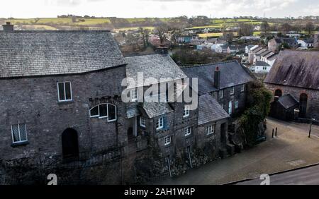 Haverfordwest Hwlffordd Schloss Pembrokeshire Coast National Park Stockfoto