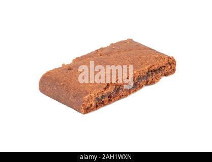 Schokolade marmelade Cookies auf weißem Hintergrund Stockfoto