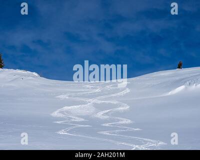 Winterlandschaft in den italienischen Alpen Stockfoto