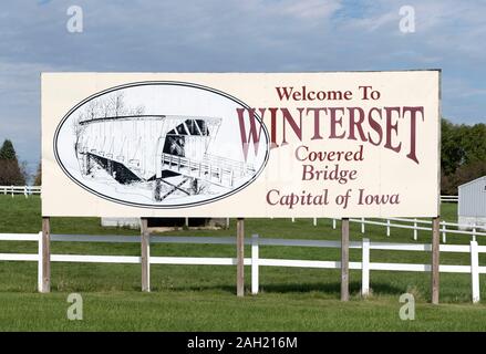 Brücken von Madison County. Zu Winterset, Iowa, USA Stockfoto