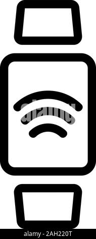 Smartwatch Symbol Vektor. Isolierte Kontur symbol Abbildung Stock Vektor