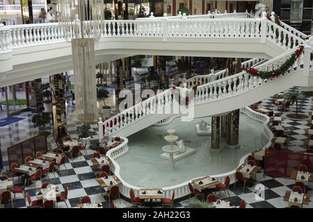 Cleopatra Palace Hotel, Los Cristianos, Teneriffa, Kanaren, eine spanische Insel, Spanien, vor der Küste von North West Afrika. Stockfoto