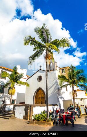 Capela do Corpo Santo - Fischerkapelle aus dem 15. Jahrhundert in der Altstadt von Funchal, Madeira, Portugal Stockfoto