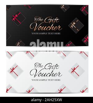 Luxus Mitglieder, Geschenkgutschein Vorlage für Ihr Unternehmen Vector Illustration Stock Vektor