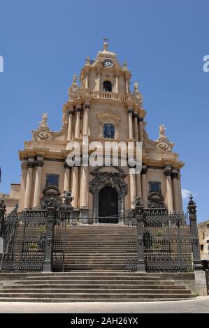 Italien Sizilien Ragusa, 03. Juli 2007: Die Kathedrale von San Giorgio Stockfoto