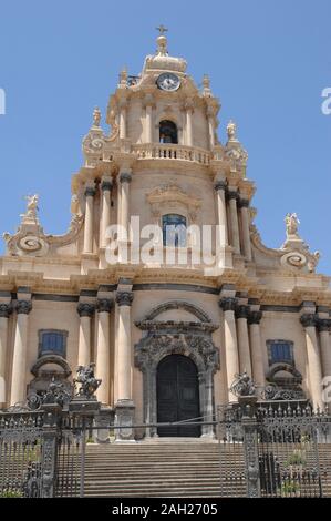 Italien Sizilien Ragusa, 03. Juli 2007: Die Kathedrale von San Giorgio Stockfoto