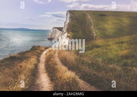 Blick auf die Jurassic Coast Stockfoto