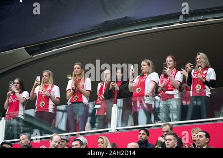 Weltmeister Handball Damen während der Eredivisie match Ajax-ADO Den Haag, 22. Dezember 2019 In Amsterdam, Niederlande. Credit: SCS/Sander Chamid/LBA/Alamy leben Nachrichten Stockfoto