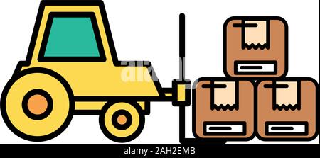 Gabelstapler Fahrzeug Service isolierte Symbol Stock Vektor