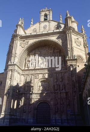 FACHADA PLATERESCA DE LA Iglesia del Convento de San Esteban - SIGLO XVI. Autor: JUAN DE ALAVA. Lage: Convento de San Esteban. Spanien. Stockfoto