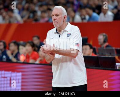 Gregg Popovich, USA Team Head Coach. FIBA Wm China 2019 Stockfoto