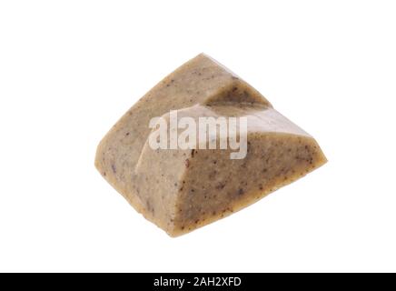 Handgemachte Schokolade candie auf weißem Hintergrund Stockfoto