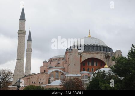 Die Hagia Sophia Istanbul Türkei Ayasofya (Kirche der Heiligen Weisheit) Stockfoto