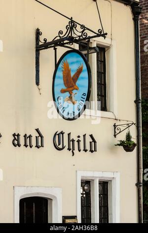 Der Adler und Kind Public House, St. Giles Street, Oxford. Der Treffpunkt der "Inklings" literarische Gruppe, die J.R. Tolkein enthalten Stockfoto