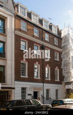 London, Großbritannien - 27 Oktober, 2014 - Savile Straße, das Gebäude, in dem die Beatles ihre letzten Gigs spielen, wie die Dachterrasse Konzert bekannt Stockfoto