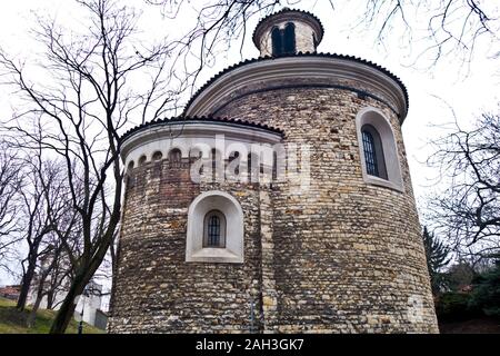 Rotunde des hl. Martin Vysehrad in Prag, Tschechische Republik Stockfoto