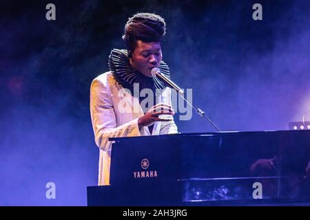 Bologna, Italien. 16. Mai, 2019. Während Benjamin Benjamin Clementine Clementine am Teatro delle Celebrazioni in Bologna, Italien, 16. Mai 2019 Credit: Unabhängige Fotoagentur/Alamy leben Nachrichten Stockfoto