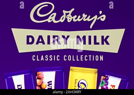 Cadbury's retro Auswahlfeld Stockfoto