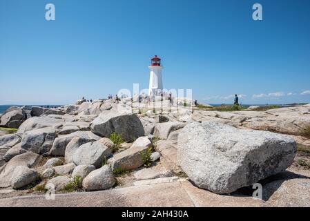 Kanada, Nova Scotia, Peggy's Cove Leuchtturm Stockfoto