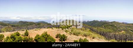 Spanien, Kanarische Inseln, La Gomera, malerischen Blick vom Gipfel des Garajonay Stockfoto