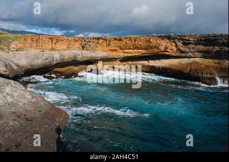 Adeje El Puertito. Teneriffa. Spanien. Die Bucht im Süden von Teneriffa Stockfoto