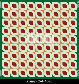 Bunt abstract Background Design Template, Batik Pattern Design Concept, Green, Orange, Maroon, Brown, Vector Project EPS 10 Stock Vektor