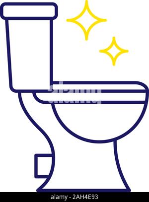 Wc Reinigung Farbe Symbol. Badezimmer Reinigung. Isolierte Vector Illustration Stock Vektor