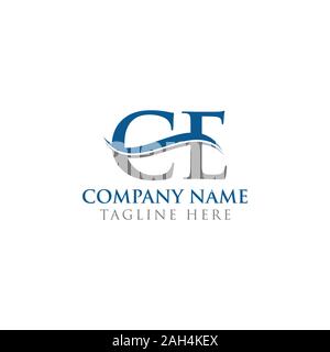 Erste CE Schreiben Logo mit Wasser Welle Business Typografie Vektor Vorlage. Kreative abstrakte Buchstaben CE Logo Design. Stock Vektor