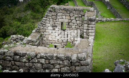 Architektur der Straßen von Machu Picchu, Cusco Peru Stockfoto