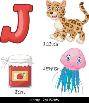 Illustration des J-alphabet Stock Vektor