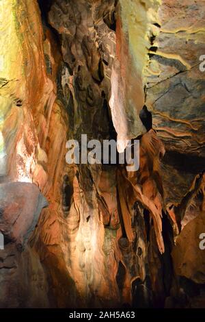 Gough's Cave, Cheddar Gorge, Mendip Hills, Cheddar, Somerset, England, Großbritannien Stockfoto