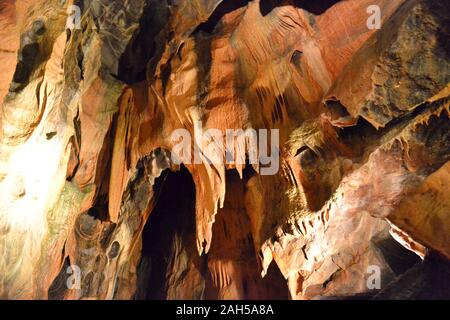 Gough's Cave, Cheddar Gorge, Mendip Hills, Cheddar, Somerset, England, Großbritannien Stockfoto