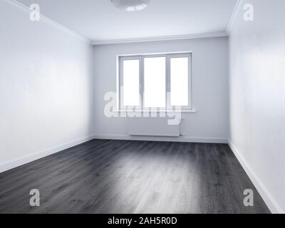 Neue leere Zimmer Wohnung. 3D Rendering illustration Stockfoto