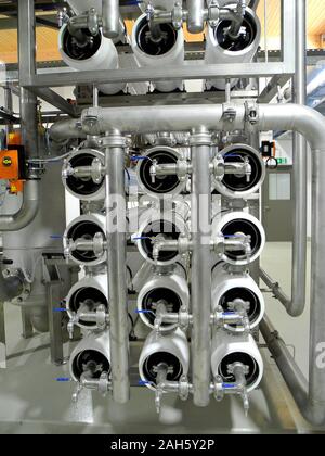 Österreich, Filteranlage zur Trinkwasseraufbereitung, Österreich,  Trinkwasser treatmant in Niederösterreich Stockfotografie - Alamy