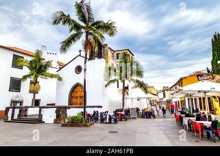 Capela do Corpo Santo - Fischerkapelle aus dem 15. Jahrhundert in der Altstadt von Funchal, Madeira, Portugal Stockfoto