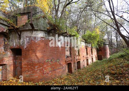 Krakau. Krakau. Polen. Eine der Burgen der "Festung Krakau", österreichisch-ungarischen Verteidigungslinie vor 1914. Fort 45 a Bibice. Stockfoto