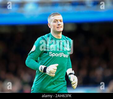 21. Dezember 2019, Goodison Park, Liverpool, England; Premier League, Everton v Arsenal: Jordanien Pickford (1) der FC Everton Credit: Conor Molloy/News Bilder Stockfoto