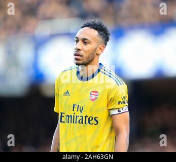 21. Dezember 2019, Goodison Park, Liverpool, England; Premier League, Everton v Arsenal: Pierre-Emerick Aubameyang (14) von Arsenal Credit: Conor Molloy/News Bilder Stockfoto