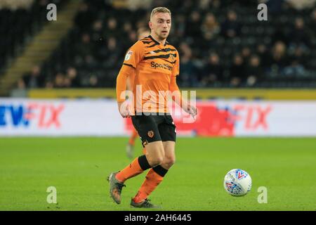 21. Dezember 2019, KC Stadium, Kingston upon Hull, England; Sky Bet Meisterschaft, Hull City v Birmingham City: match image Jarrod Bowen (20) von Hull City Credit: David Grieben/News Bilder Stockfoto